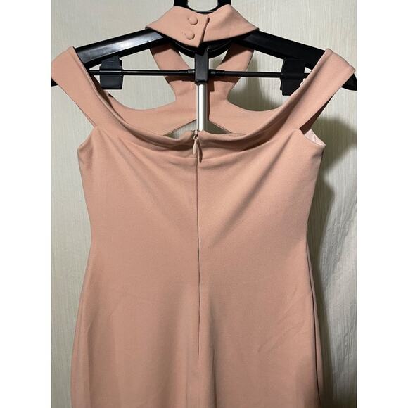 Nookie Hollywood Bodycon Off Shoulder Midi Dress Blush Size Large - Picture 5 of 12